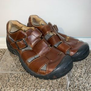 Keen Fisherman Leather Sandals. Men’s Sz 11. Brown